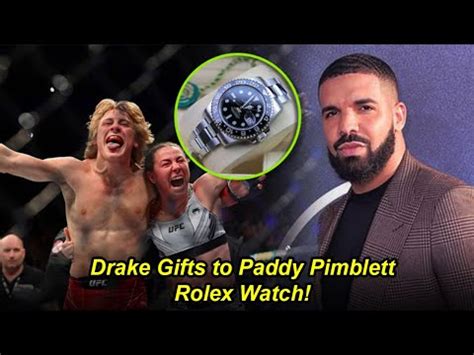 Watch: Drake gifts Paddy Pimblett a Rolex 